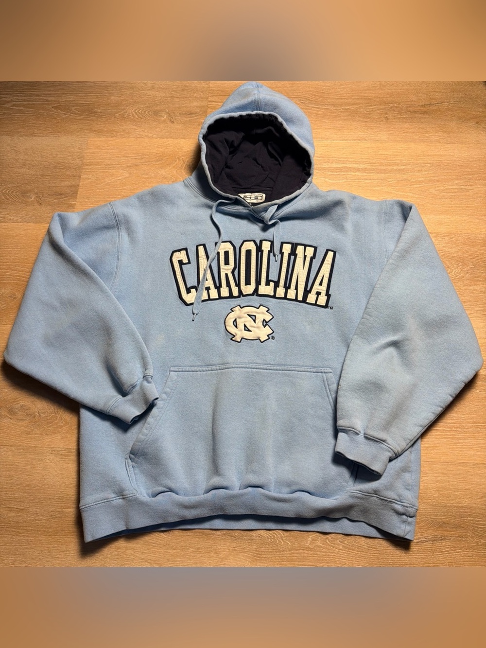 Carolina Light Blue Pullover Hoodie with Collegiate Logo